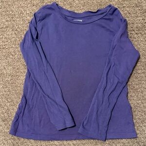Kids Long Sleeve Purple Tee